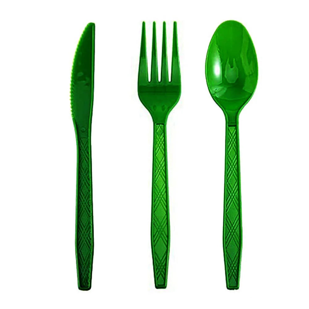 Couverts Jetables Verts