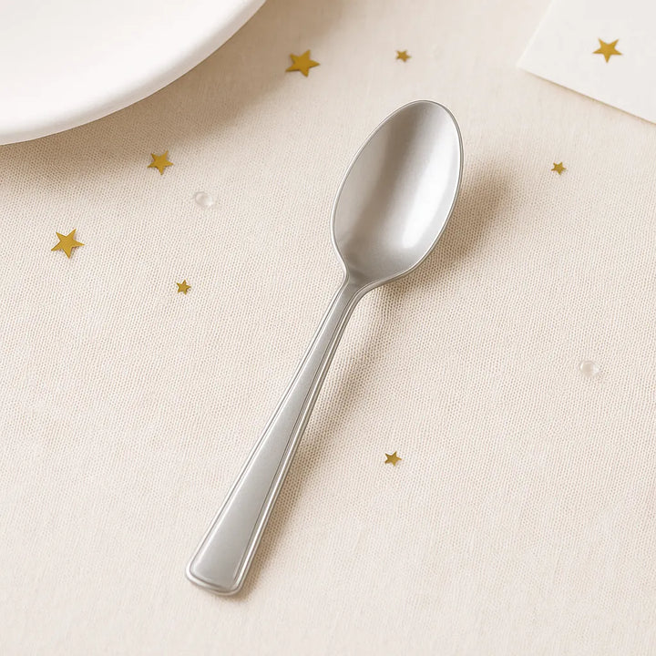 Cuillère Jetable Argentée1