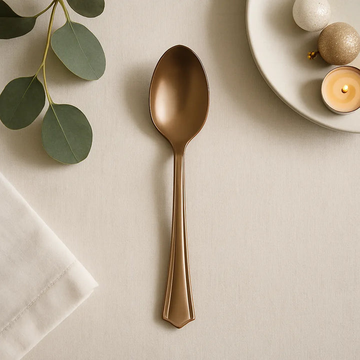 Cuillère Jetable Marron1