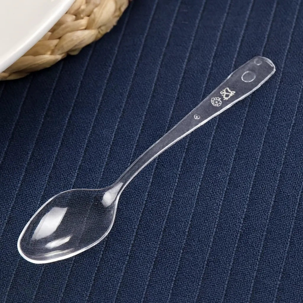 Cuillère en Plastique Transparente1