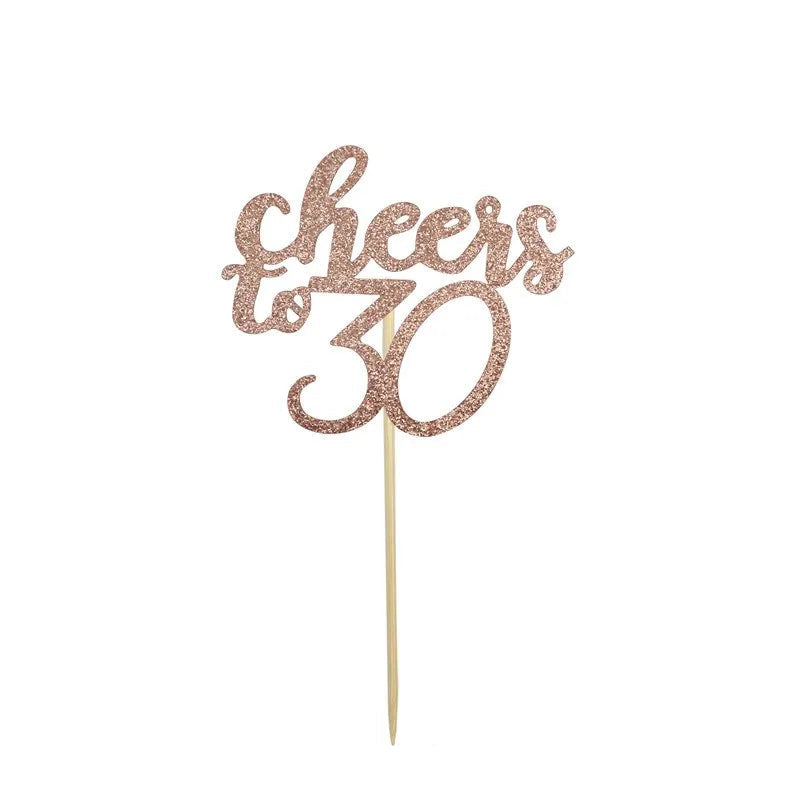 Cupcake Topper Cheers 30