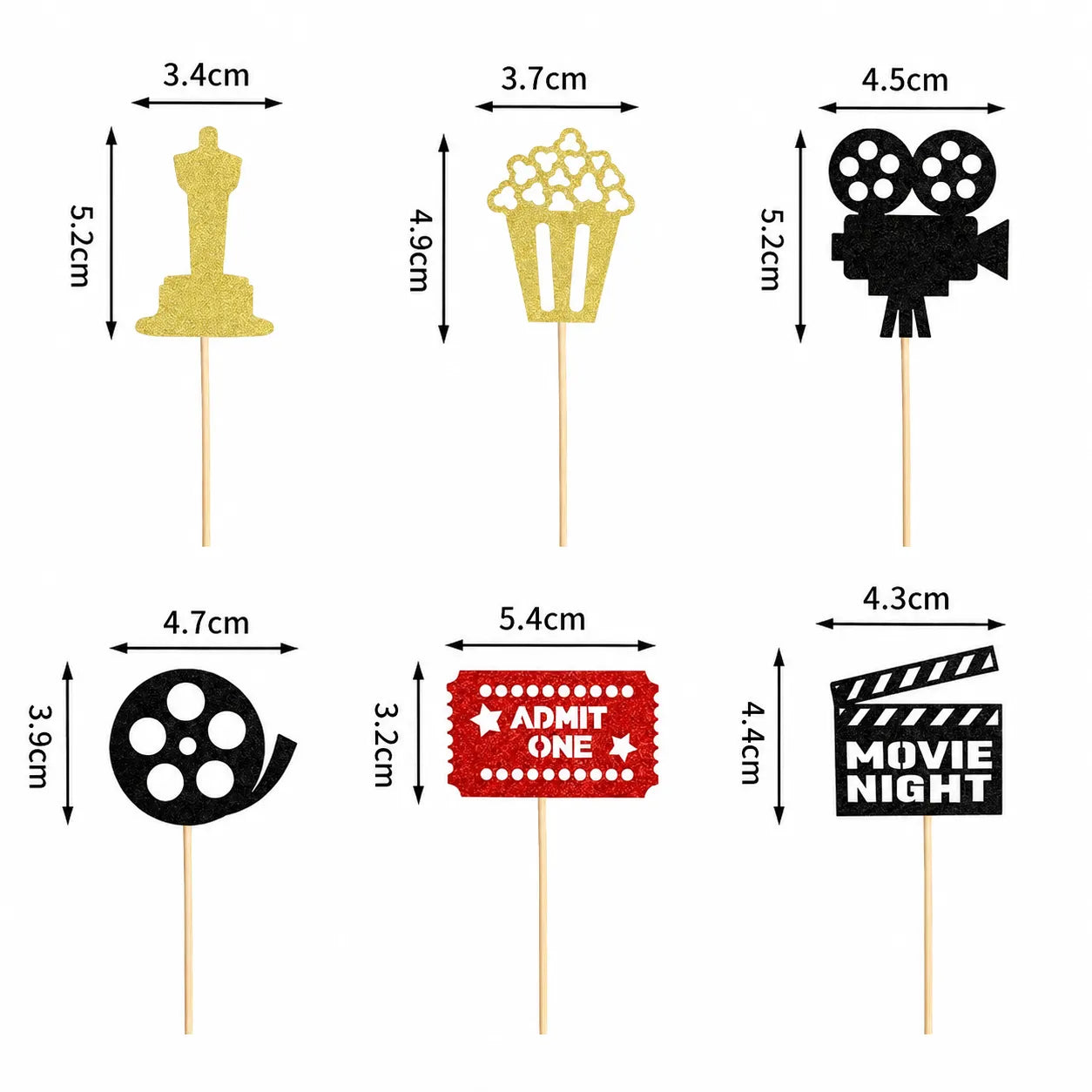 Cupcake Topper Cinéma Sublime