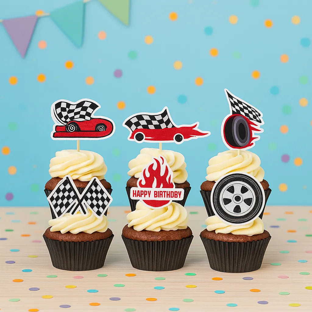 Cupcake Topper Course Stylé