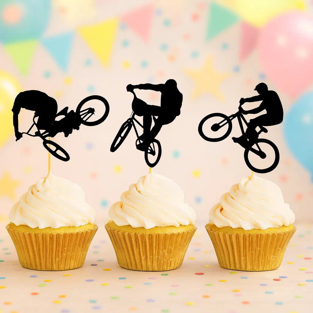 Cupcake Topper Cyclisme stylé