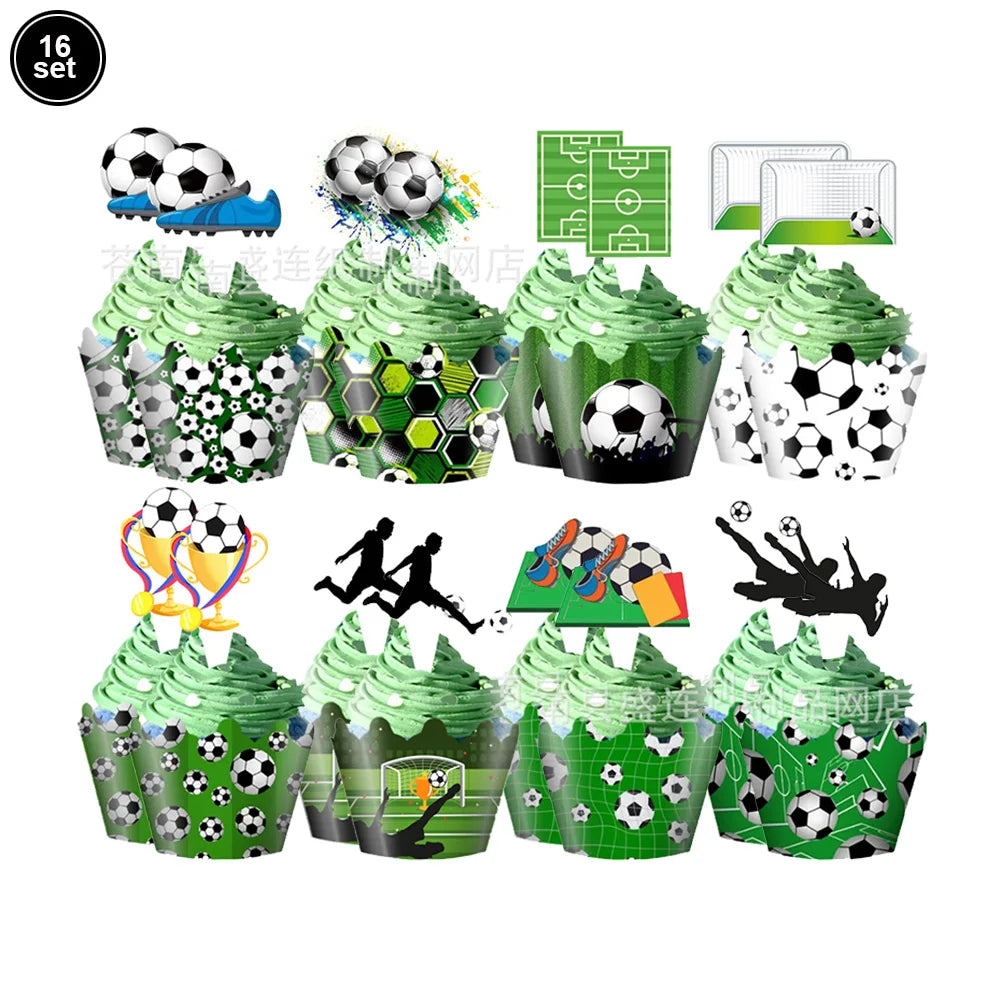 Cupcake Topper Football Chic