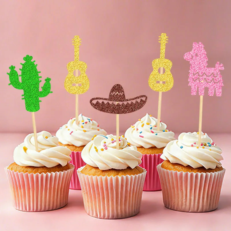 Cupcake Topper Thème Mexicain