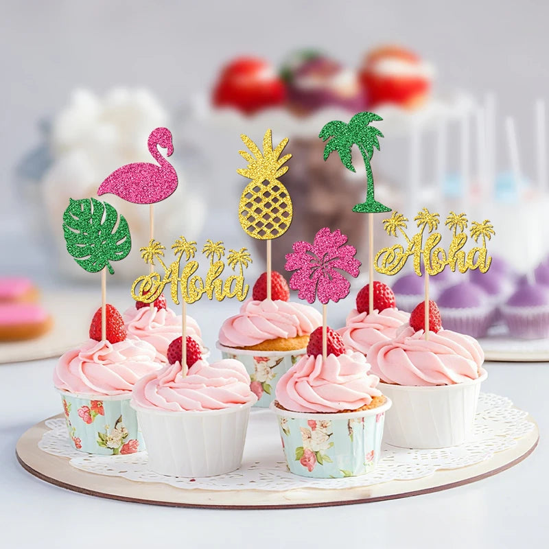 Cupcake Topper Tropical Unique