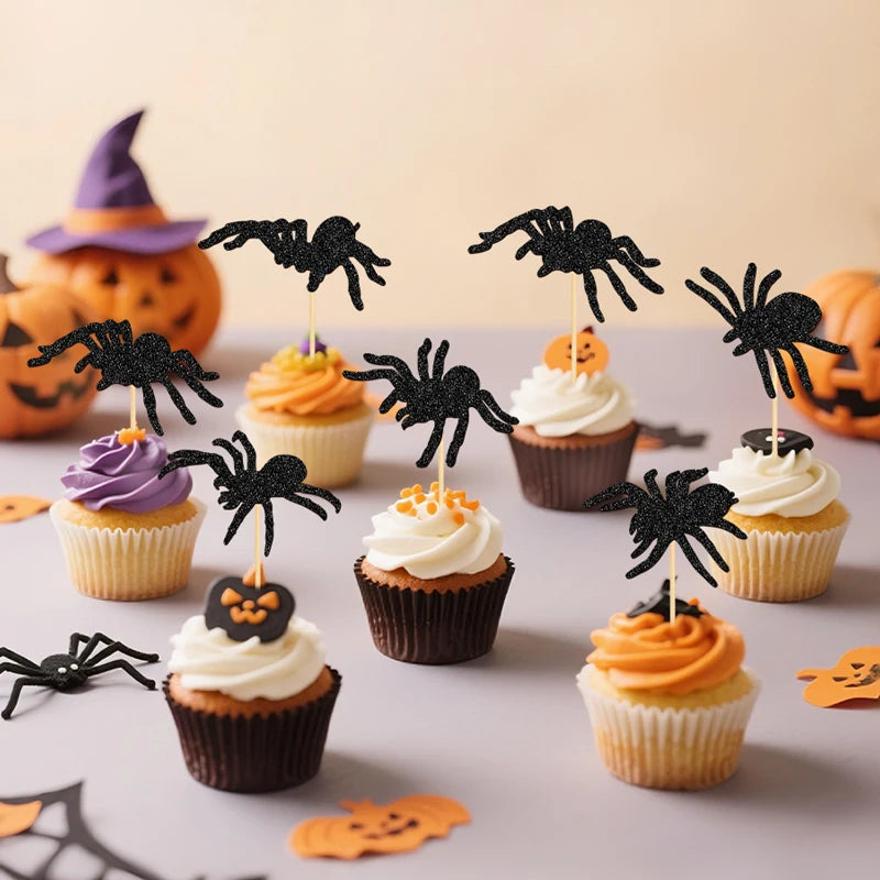 Cupcake Toppers Araignée
