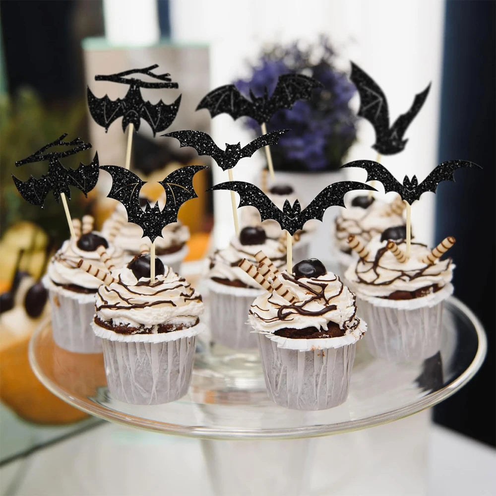 Cupcake Toppers Chauve-souris amusant