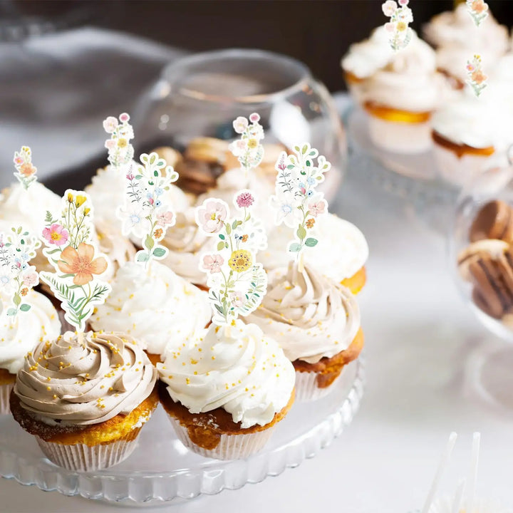 Cupcake Toppers Fleurs Sauvages