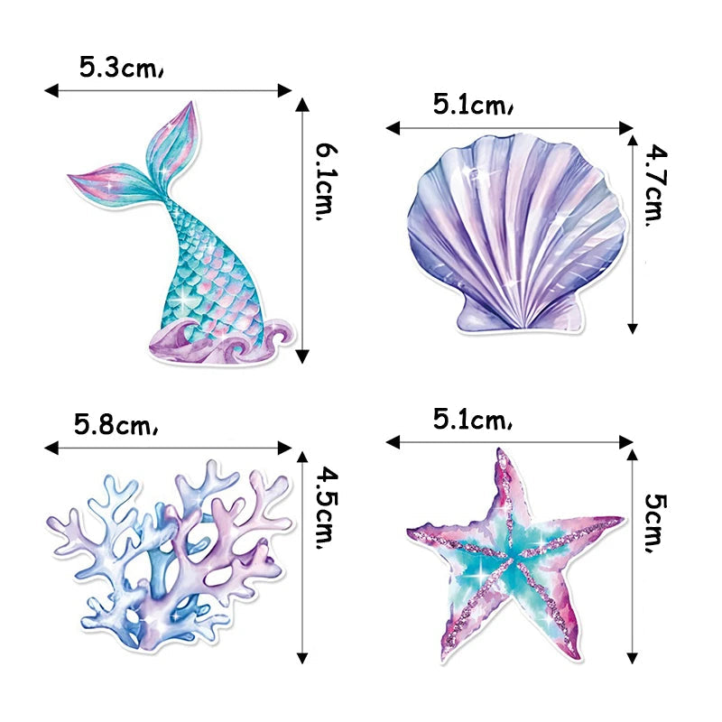 Cupcake Toppers Sirène stylé