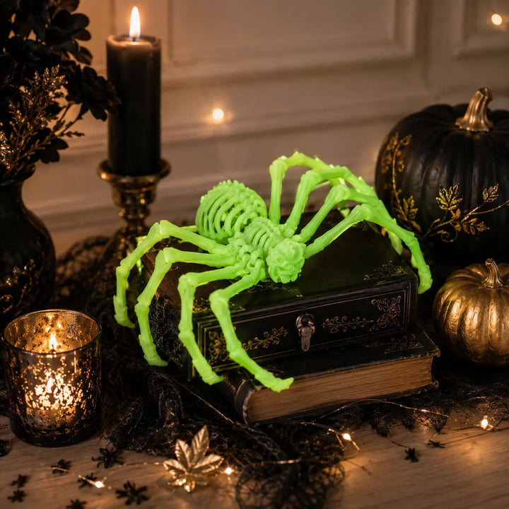 Déco Araignée Verte Fluorescente moderne