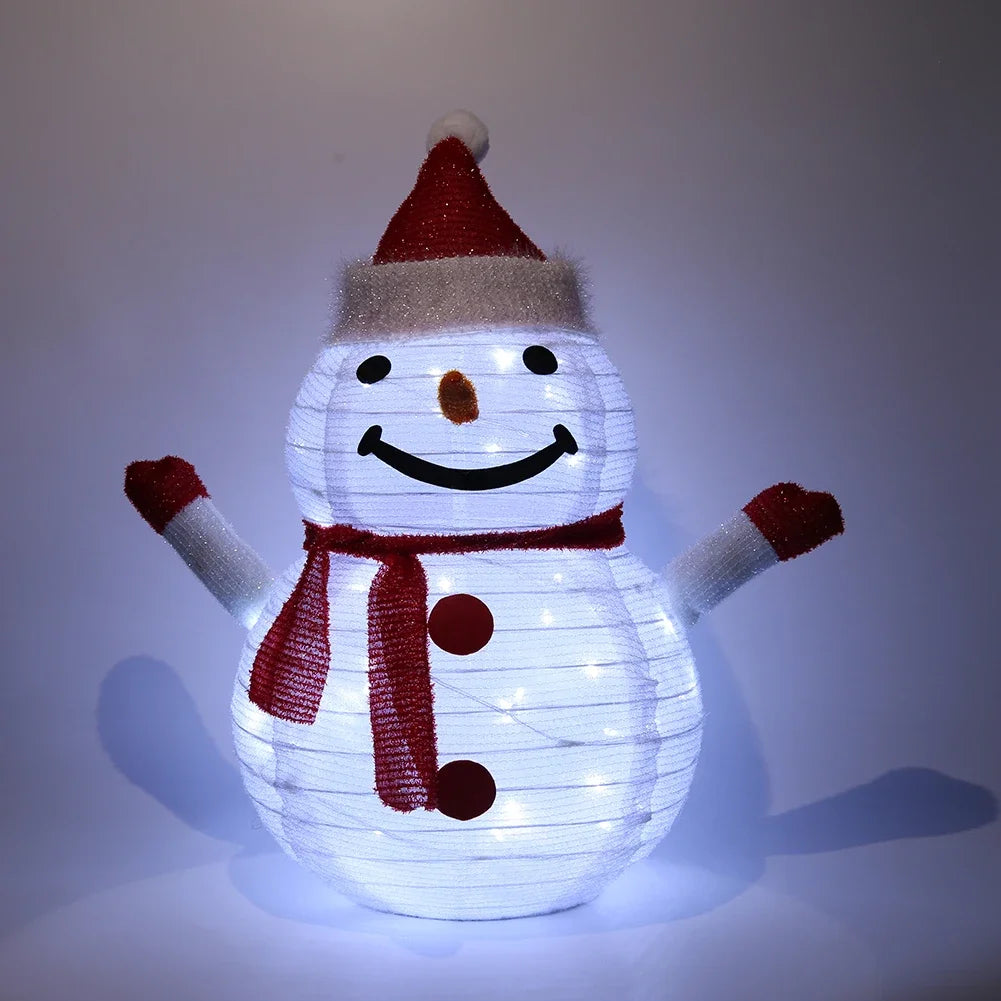 Déco Bonhomme de Neige Lanterne Lumineuse Mignon