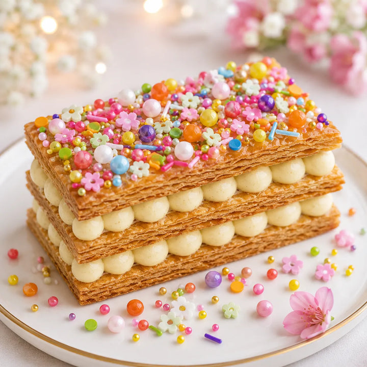 Déco Comestible Colorée pour Gâteau