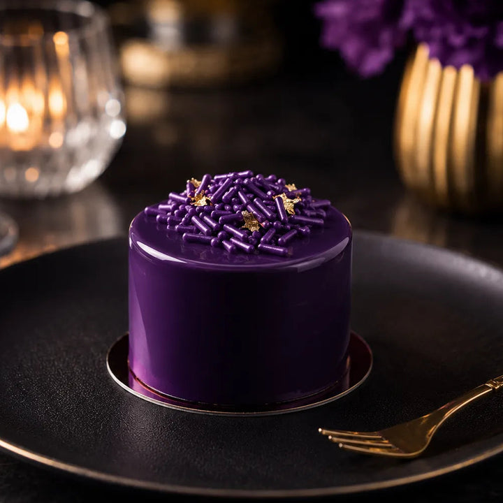Déco Comestible Gâteau Violet