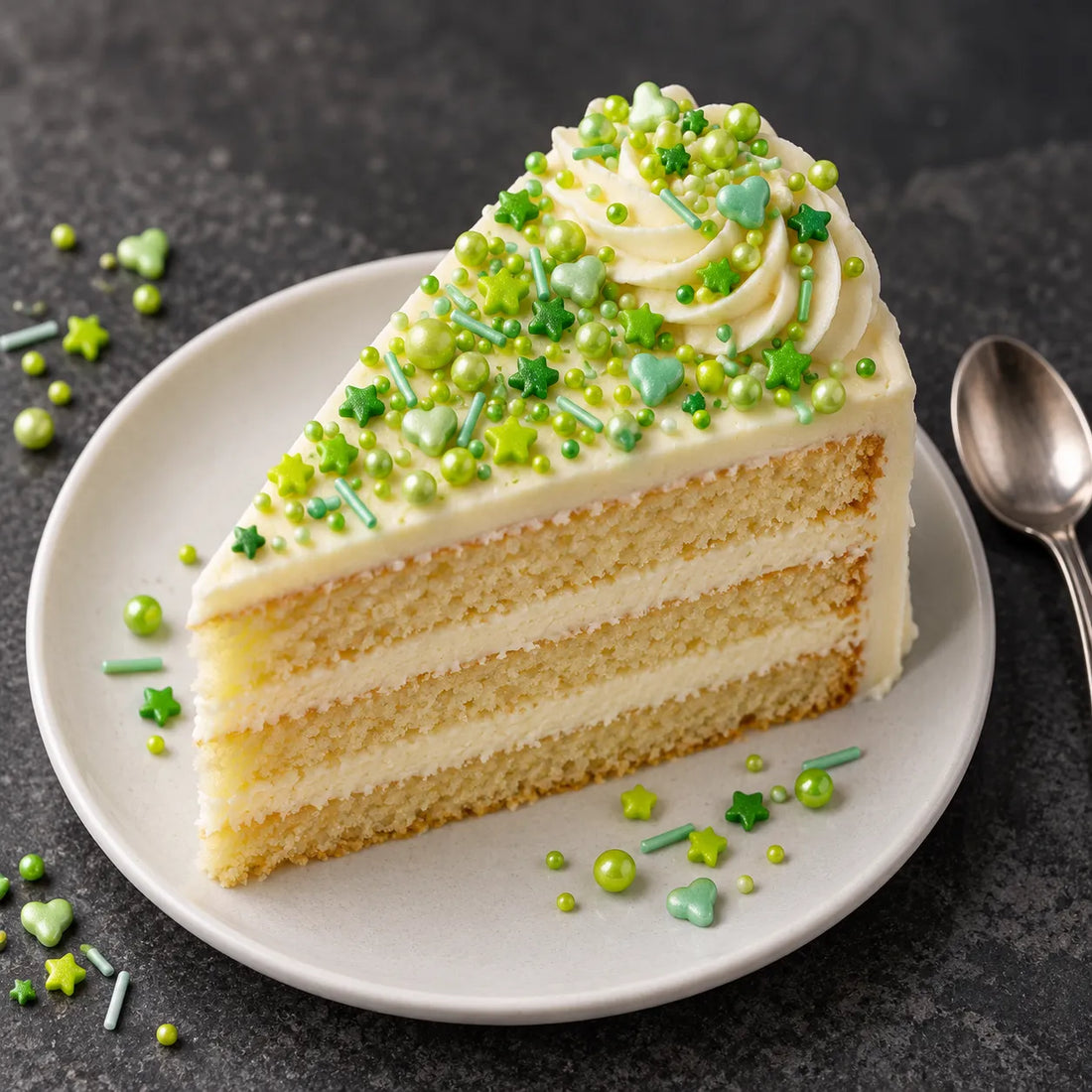 Déco Comestible Verte Pour Gâteau Unique