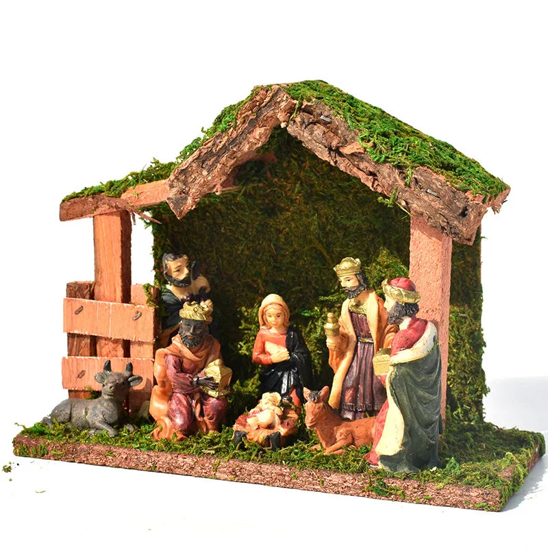 Déco Crèche de Noël en Résine 