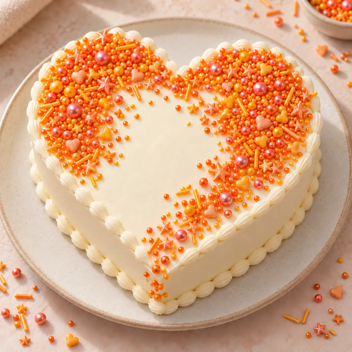 Déco Gâteau Orange En Sucre Croquant