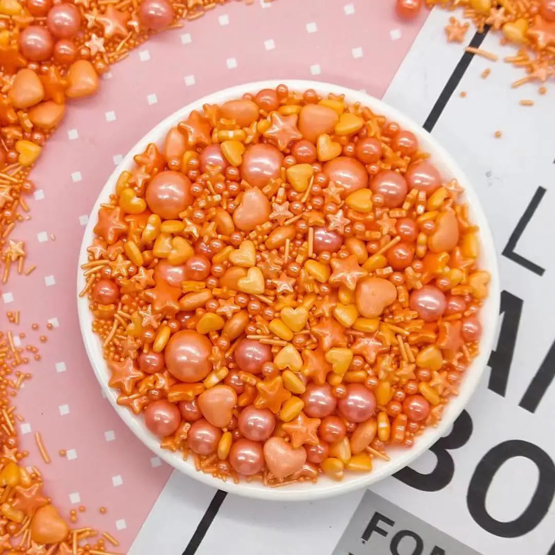 Déco Gâteau Orange En Sucre rayonnante