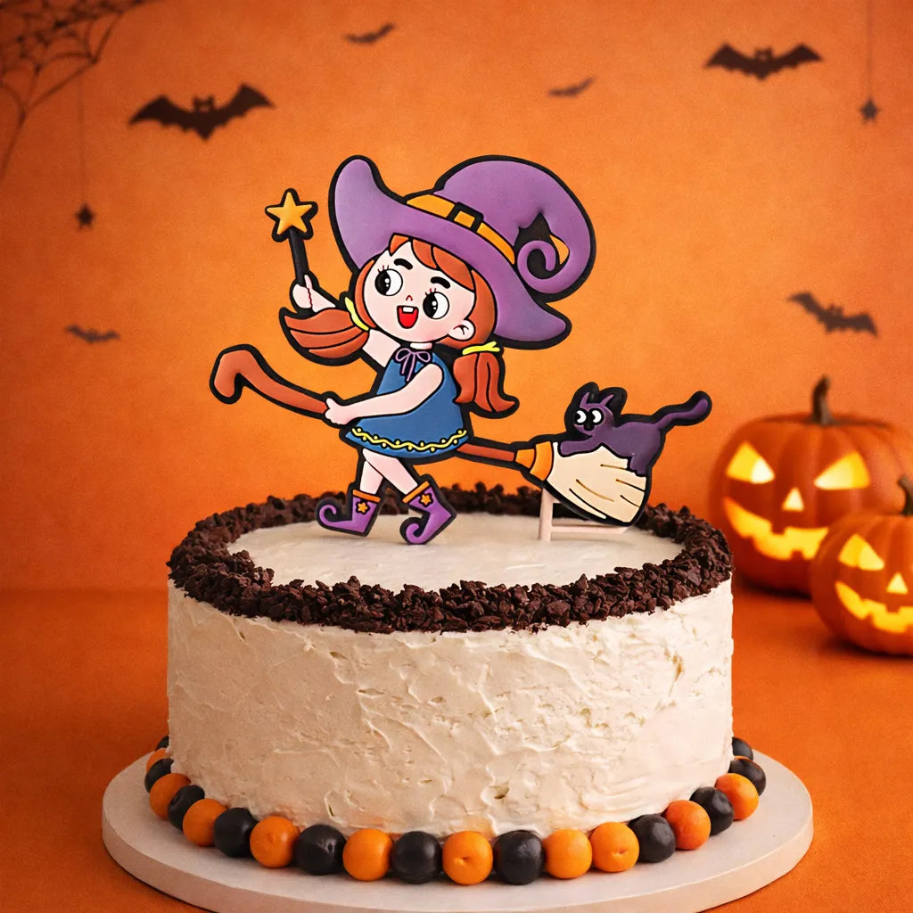 Déco Gâteau Petite Sorcière