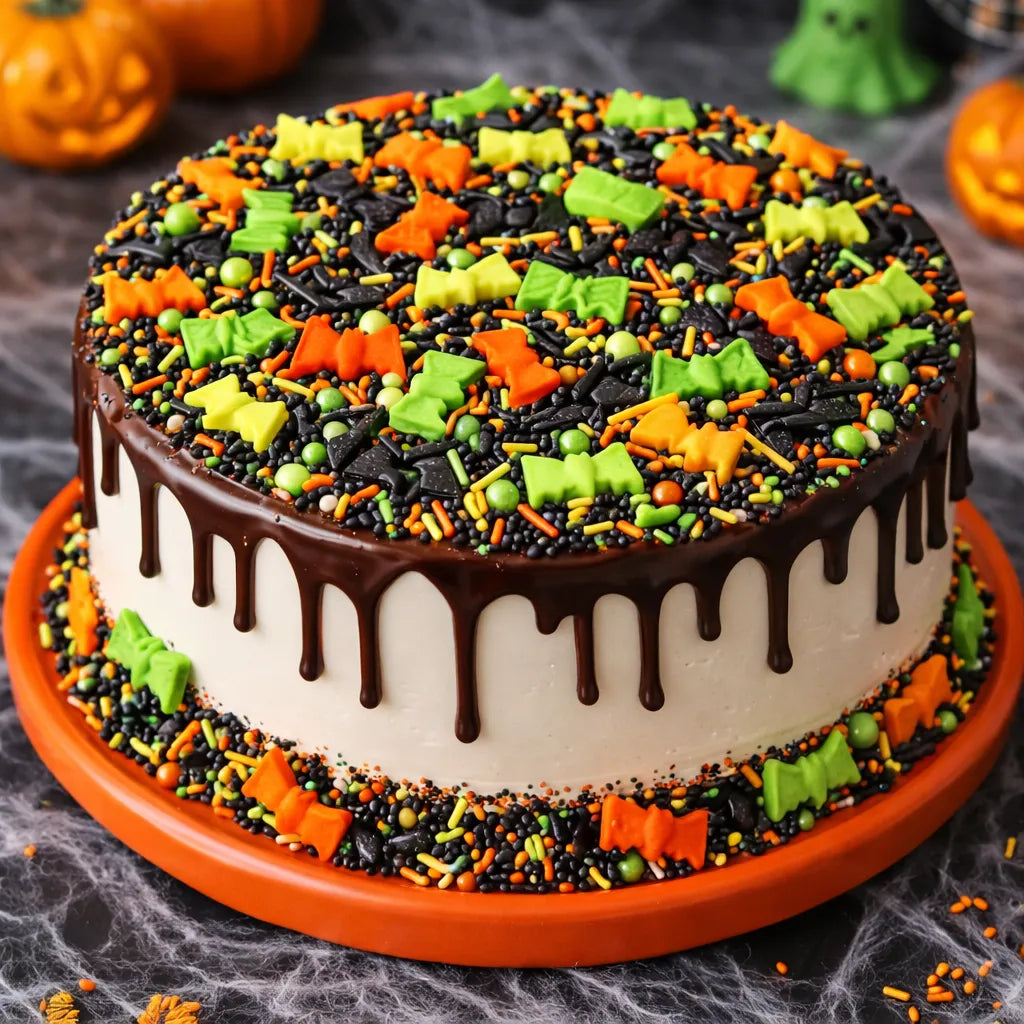 Déco Gâteau Sucre Chauve-Souris Multicolore