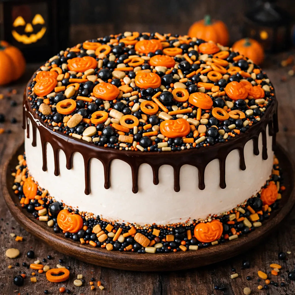 Déco Gâteau Sucre Citrouille Multicolore