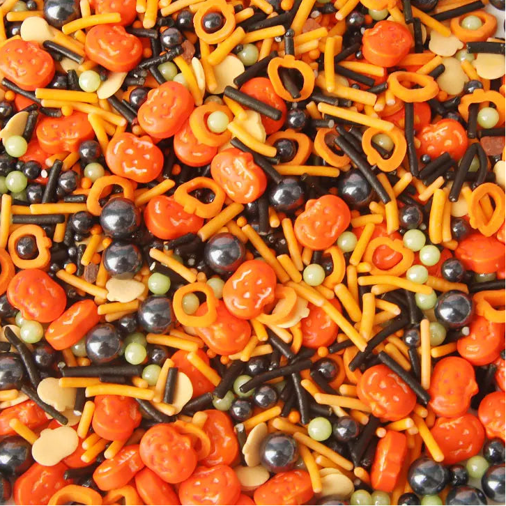 Déco Gâteau Sucre Citrouille Multicolore Chic