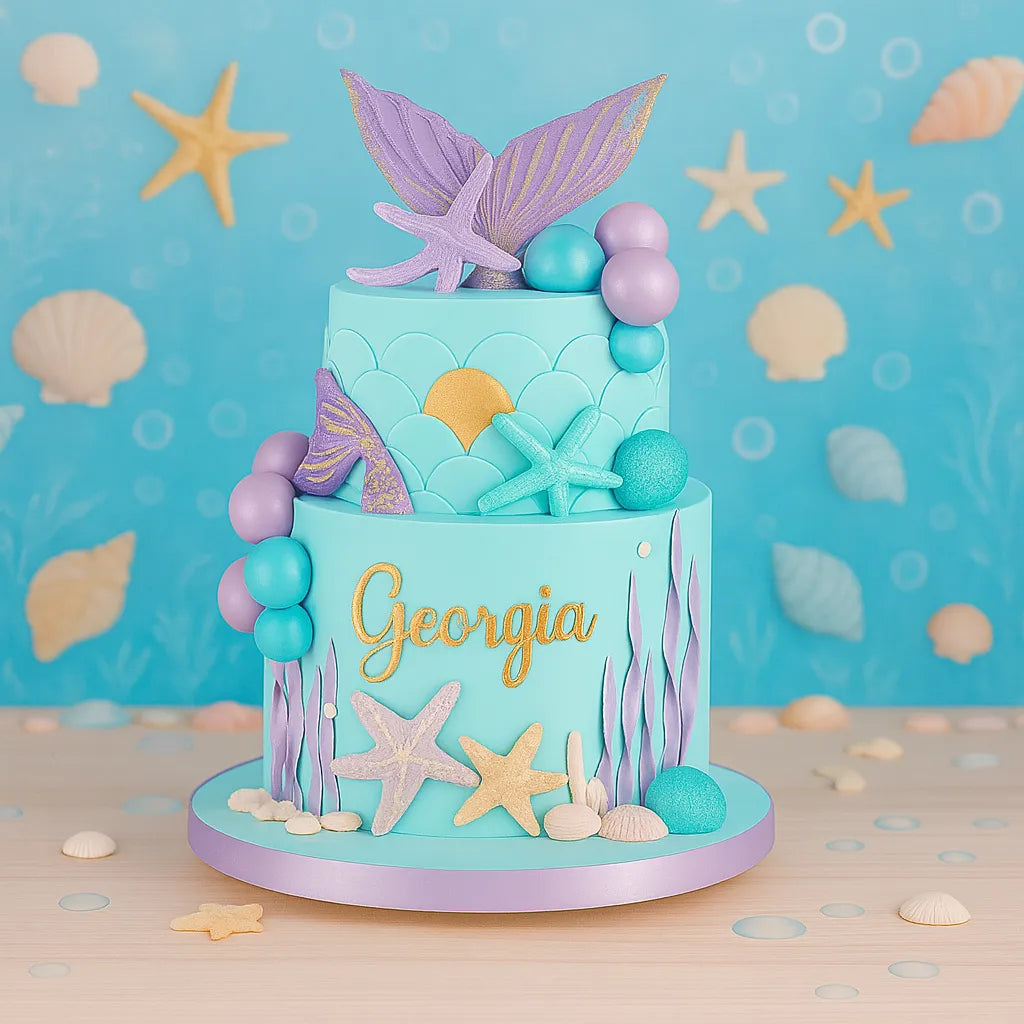 Déco Gâteau Thème Sirène Originale