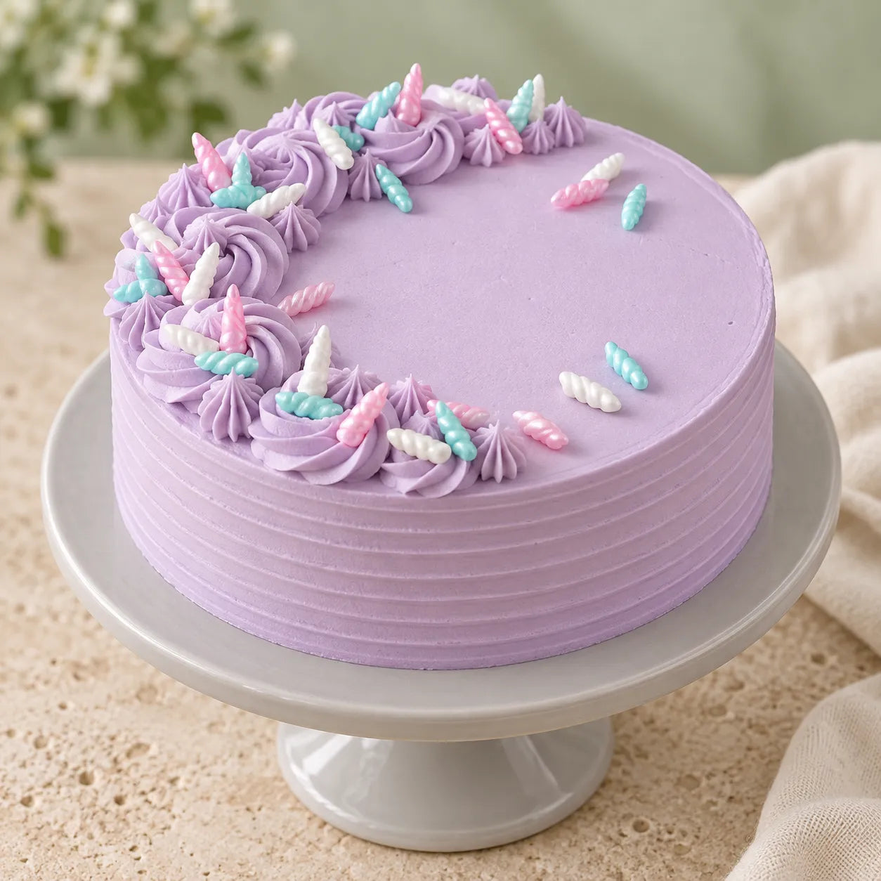 Déco Gâteau Unicorne Comestible Unique