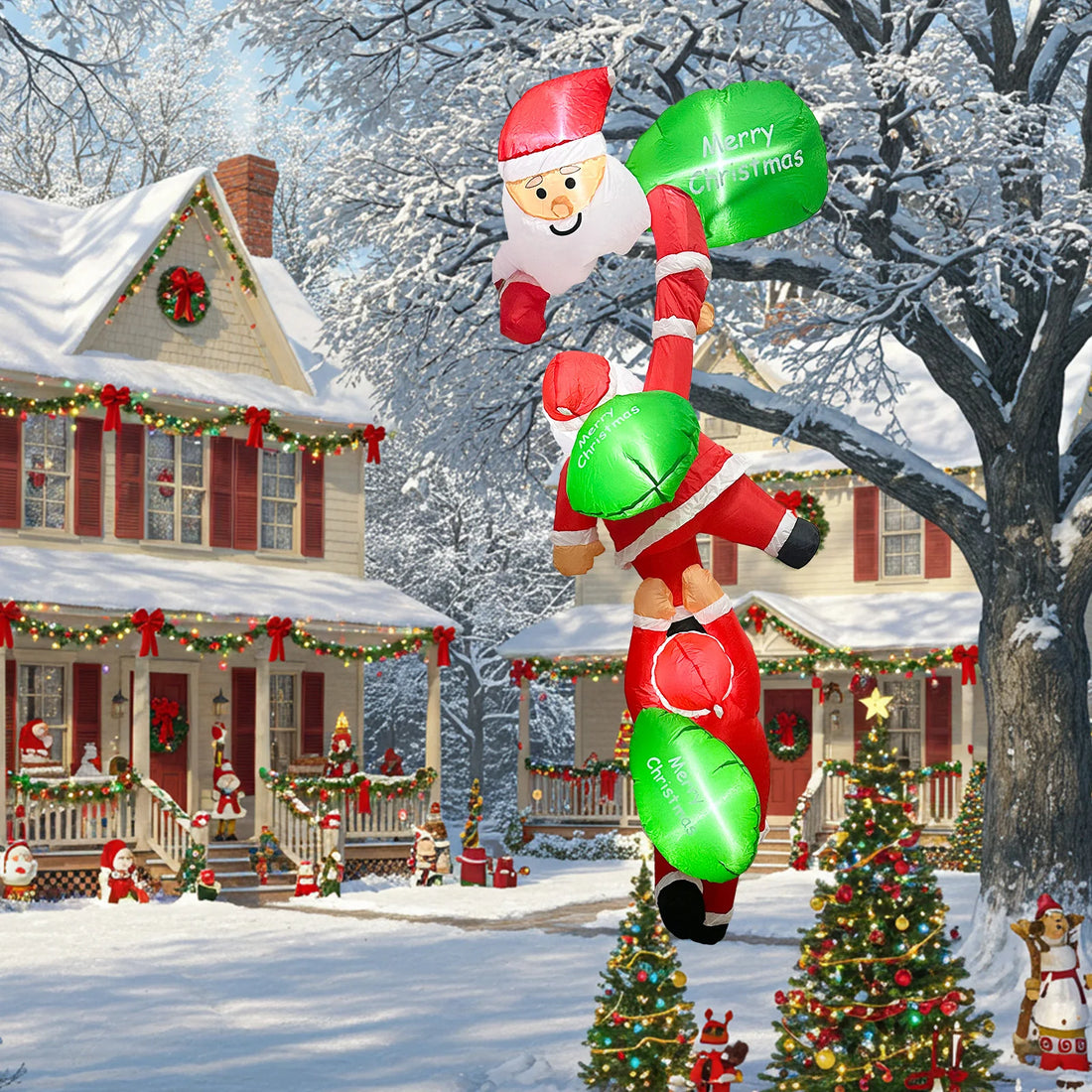 Déco Gonflable Père Noël Ludique