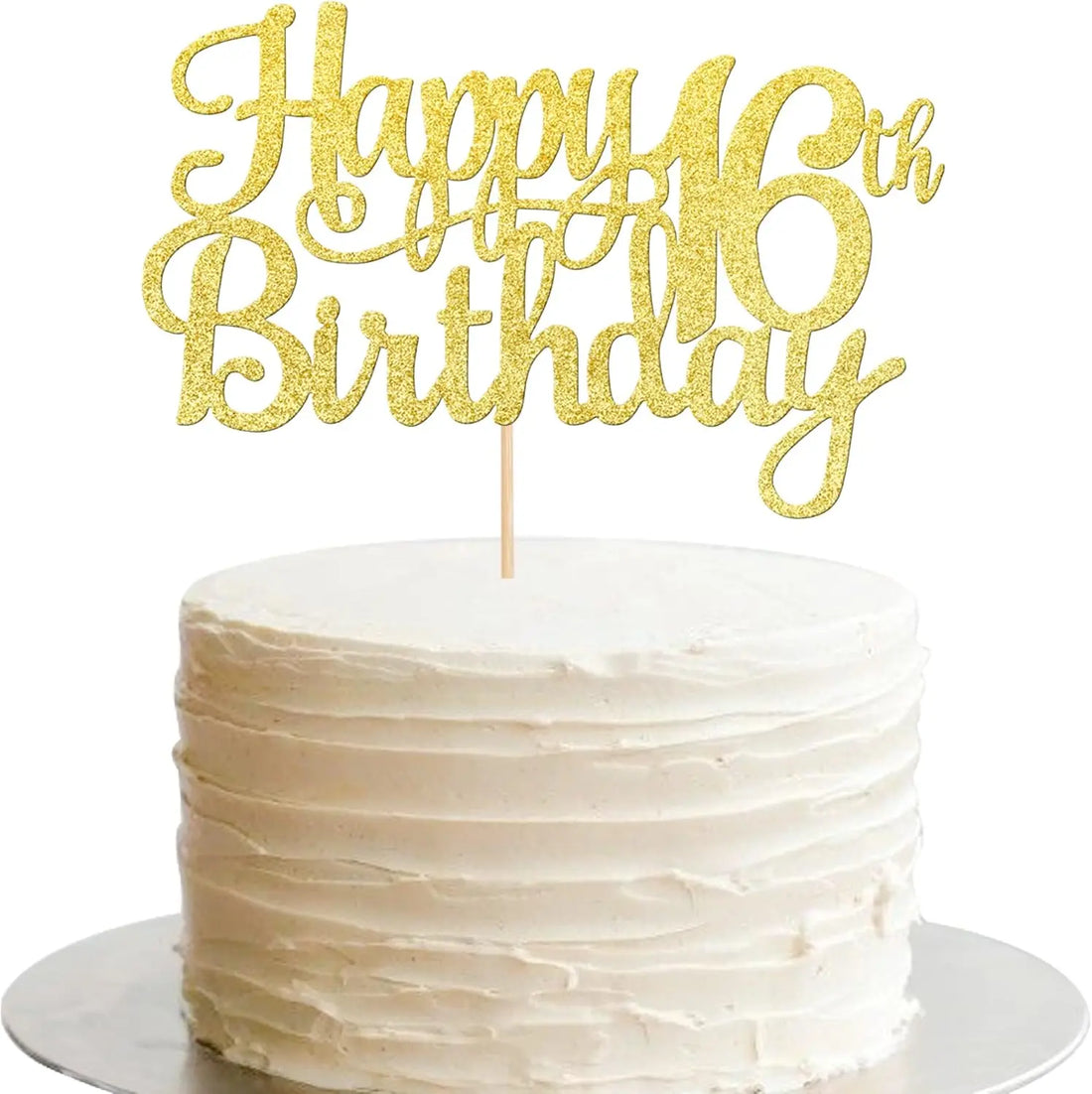 Déco Happy Birthday 16th Doré