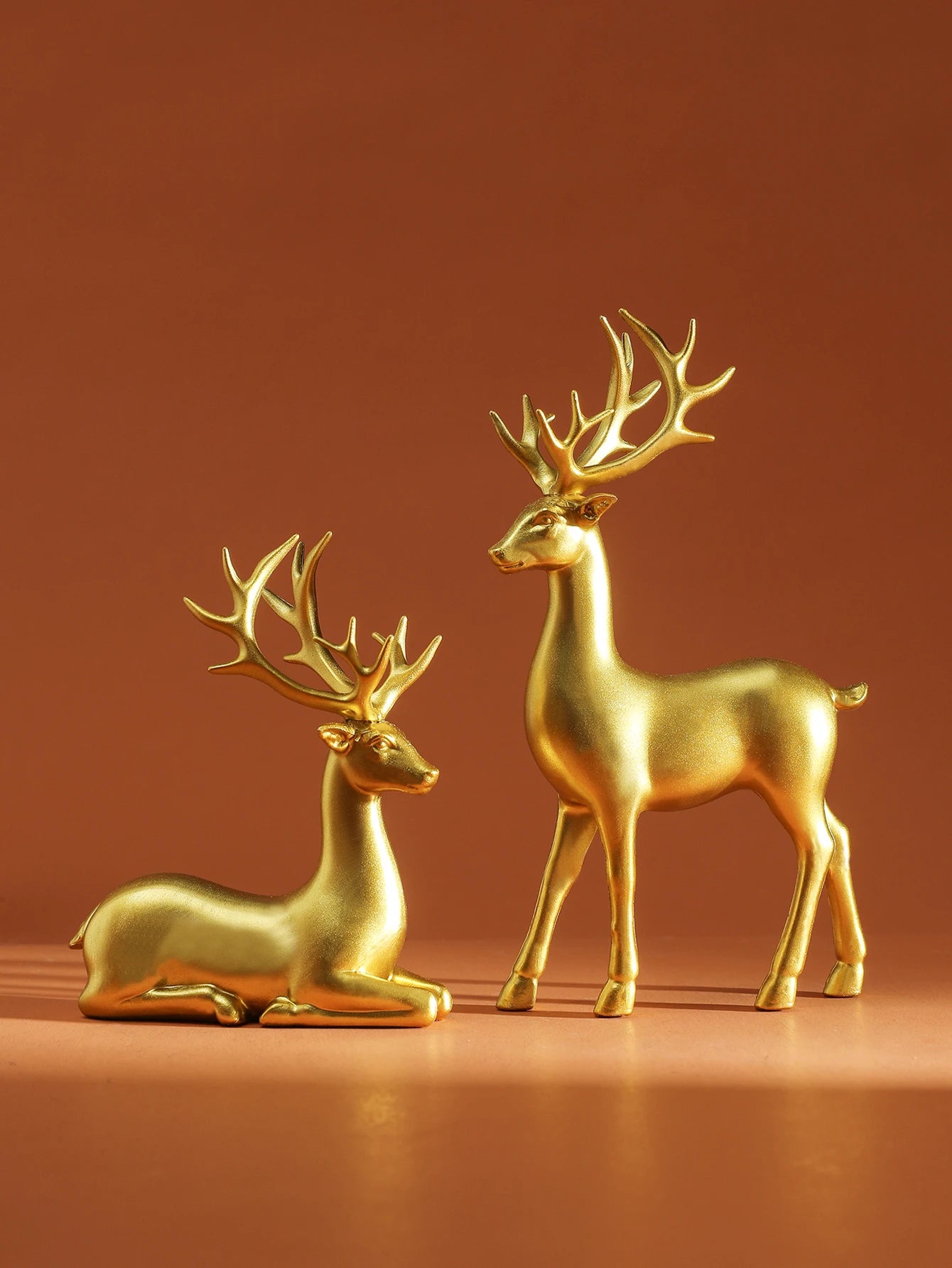 Déco Rennes de Noël Gold