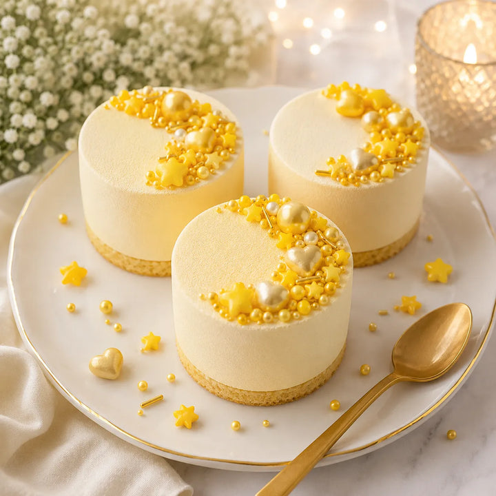 Déco Sucrée Gâteau Jaune