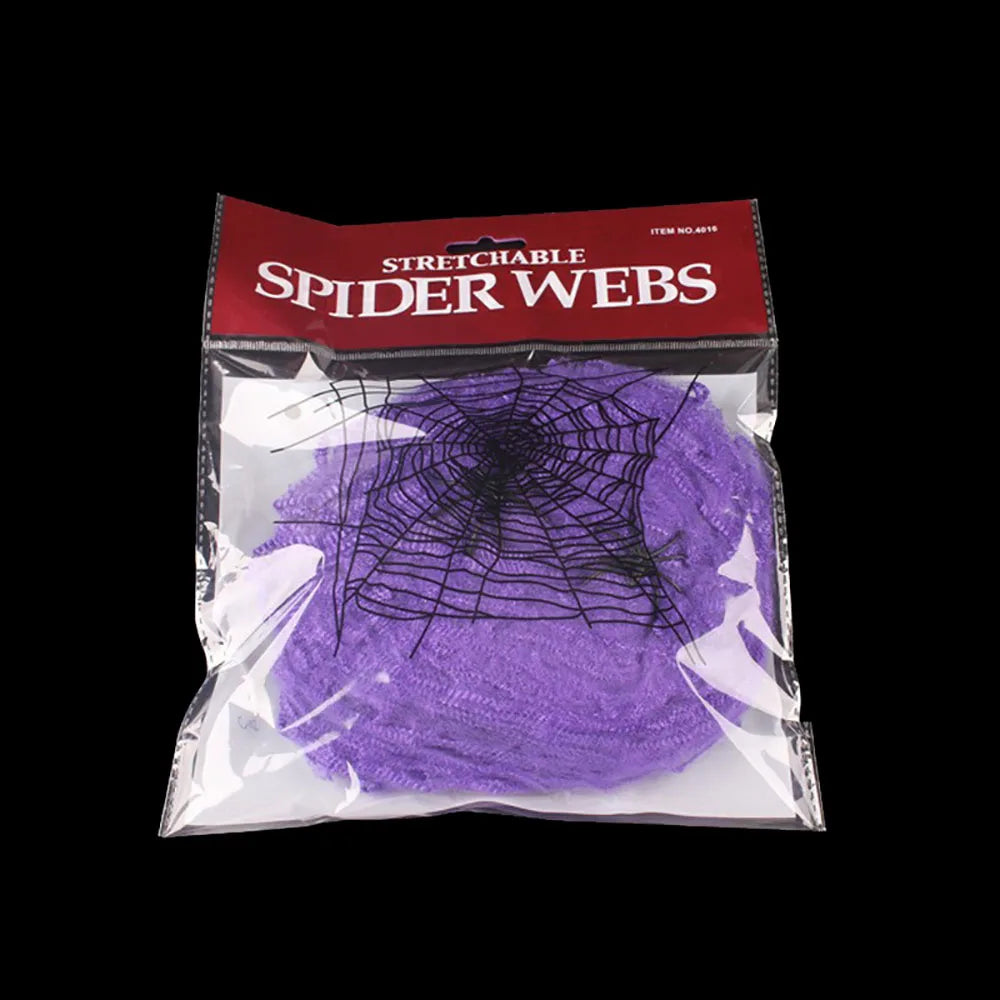 Déco Toile D’araignée Violette Stylé