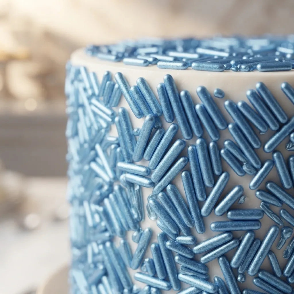 Déco Vermicelle Bleu Gâteau Sucré