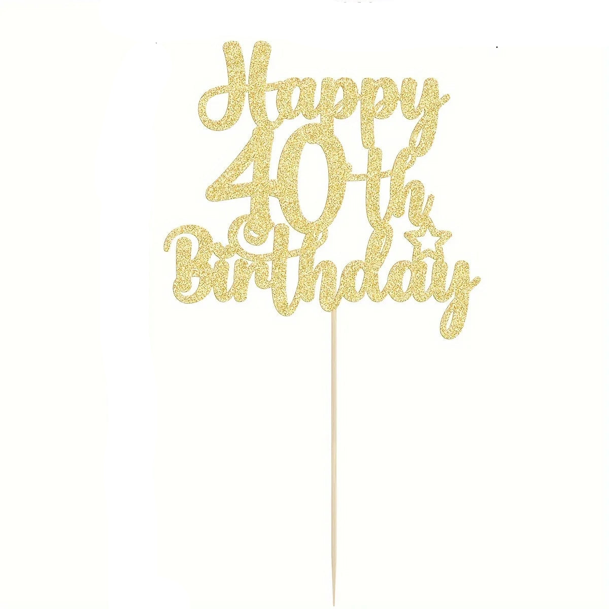 Décoration 40th Or Carton 