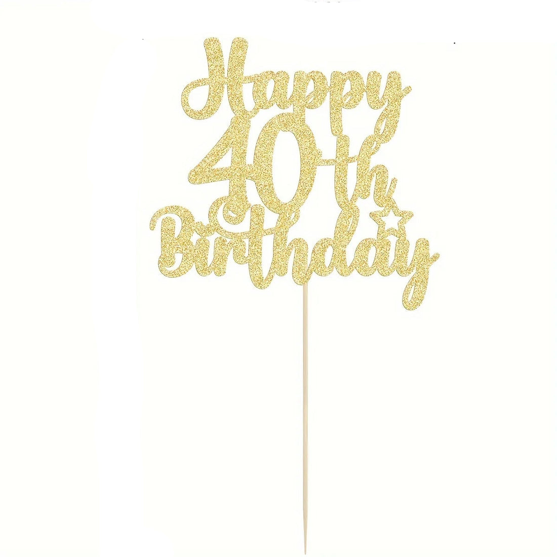 Décoration 40th Or Carton 