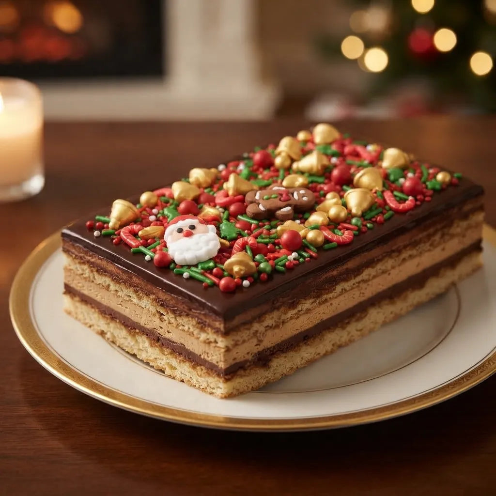 Décoration Gâteau Noël Colorés