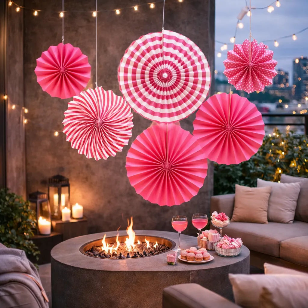 Décoration Rosace Rose Original
