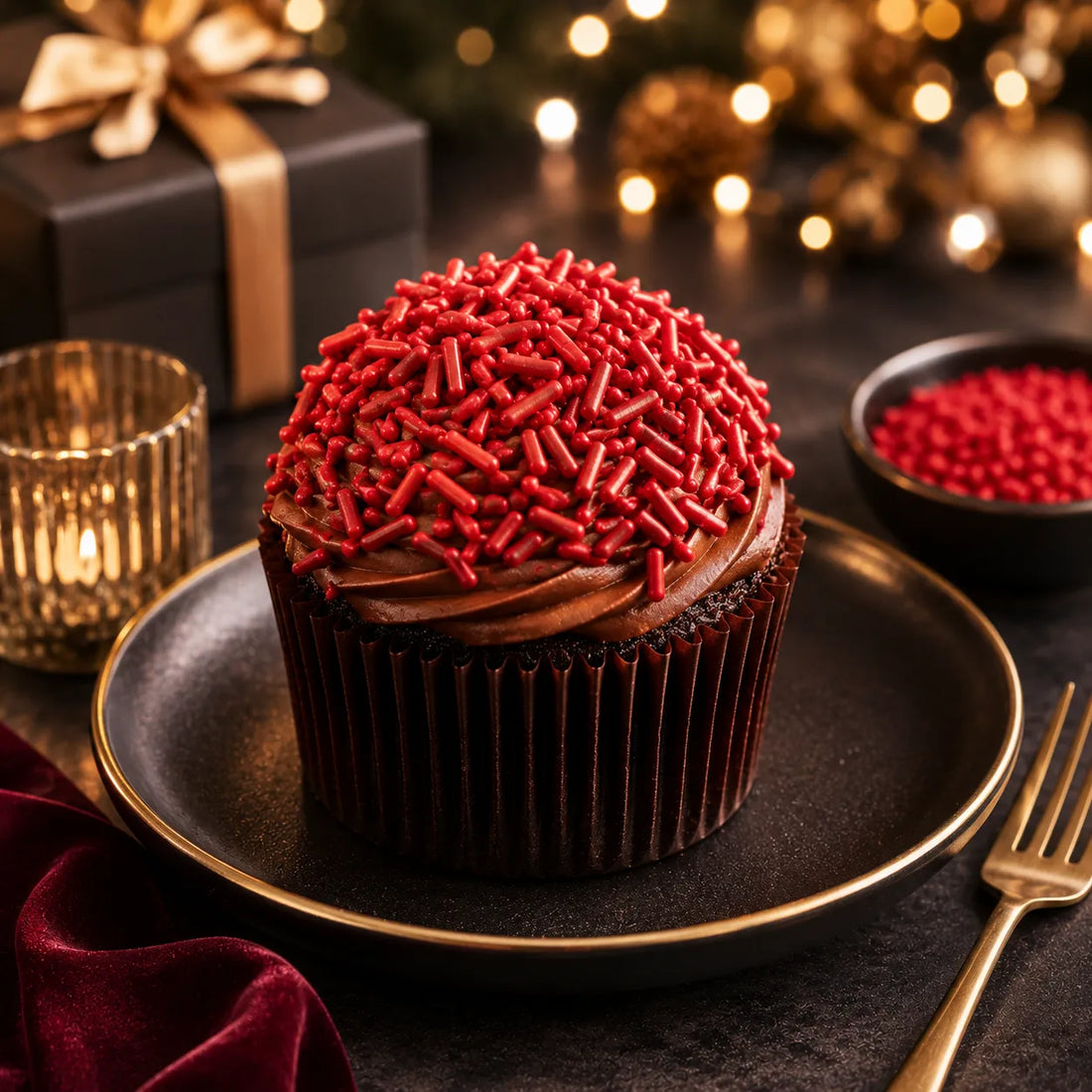 Décoration pour Gâteau Rouge