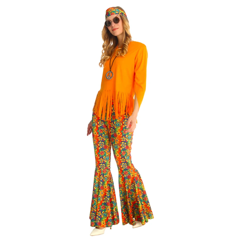 Déguisement Années 80 Orange Colorée
