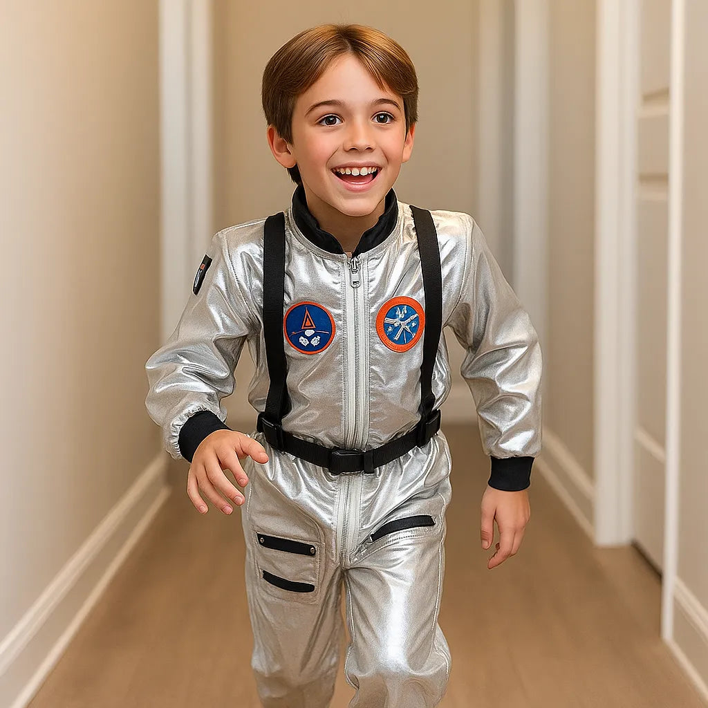 Déguisement Astronaute Argenté Enfant