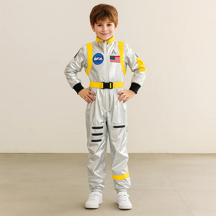 Déguisement Astronaute Argenté et Jaune