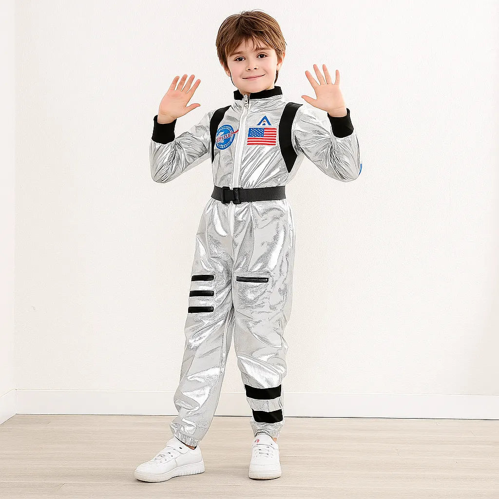 Déguisement Astronaute Argenté et Noir