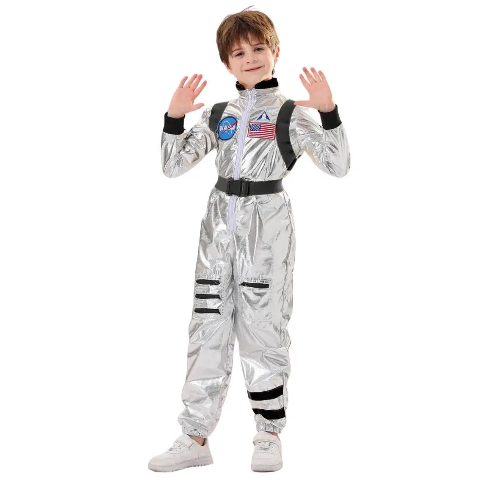 Déguisement Astronaute Argenté et Noir Original
