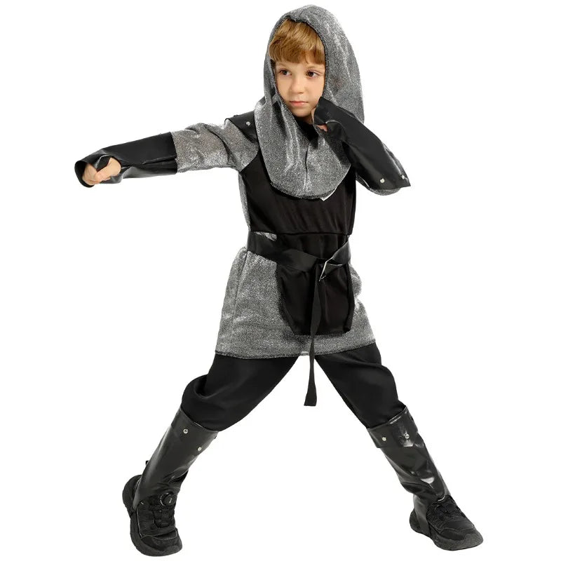 Déguisement Chevalier Médiéval Gris