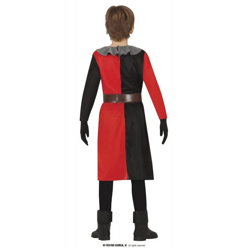 Déguisement Chevalier Noir et Rouge Dos