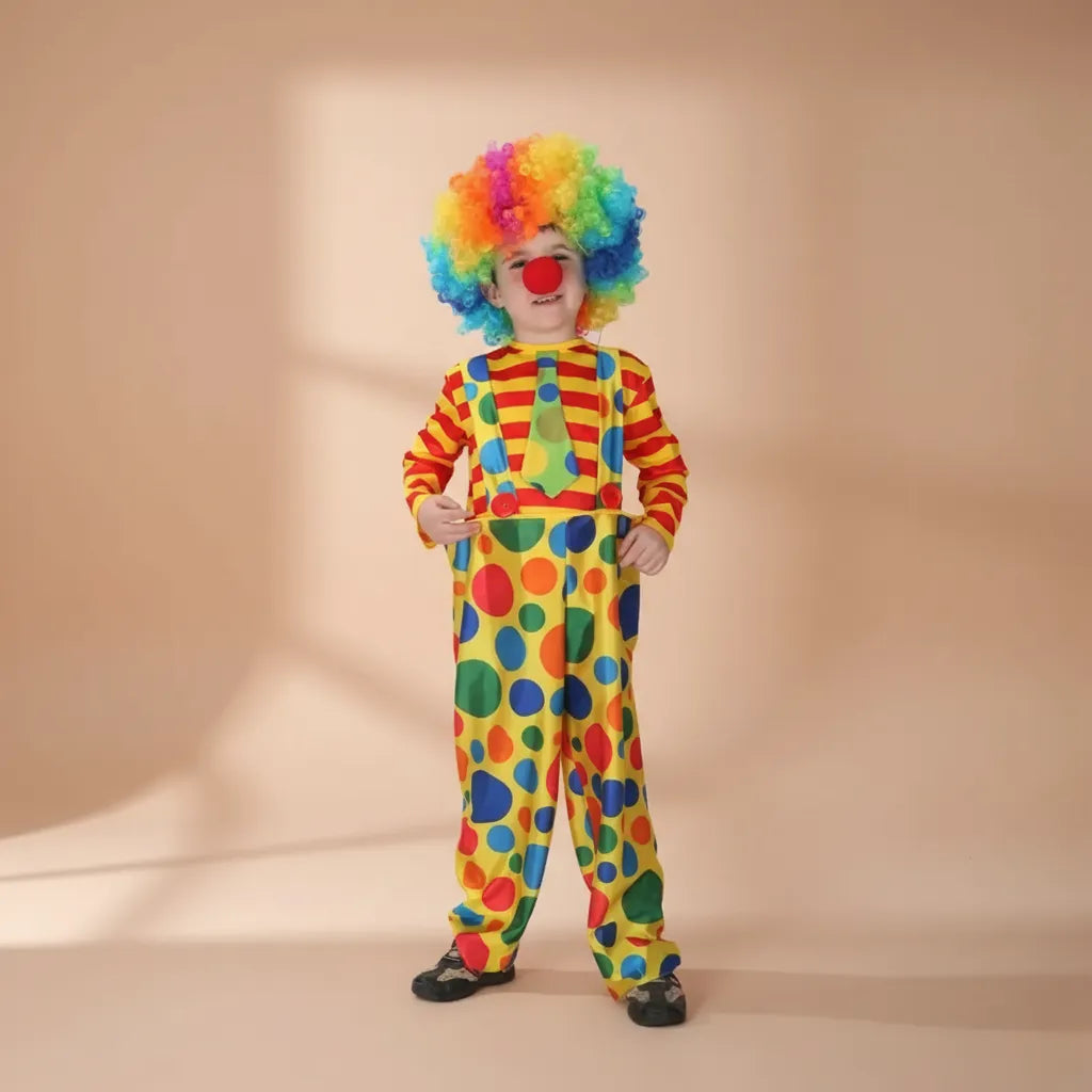 Déguisement Clown Coloré à Pois