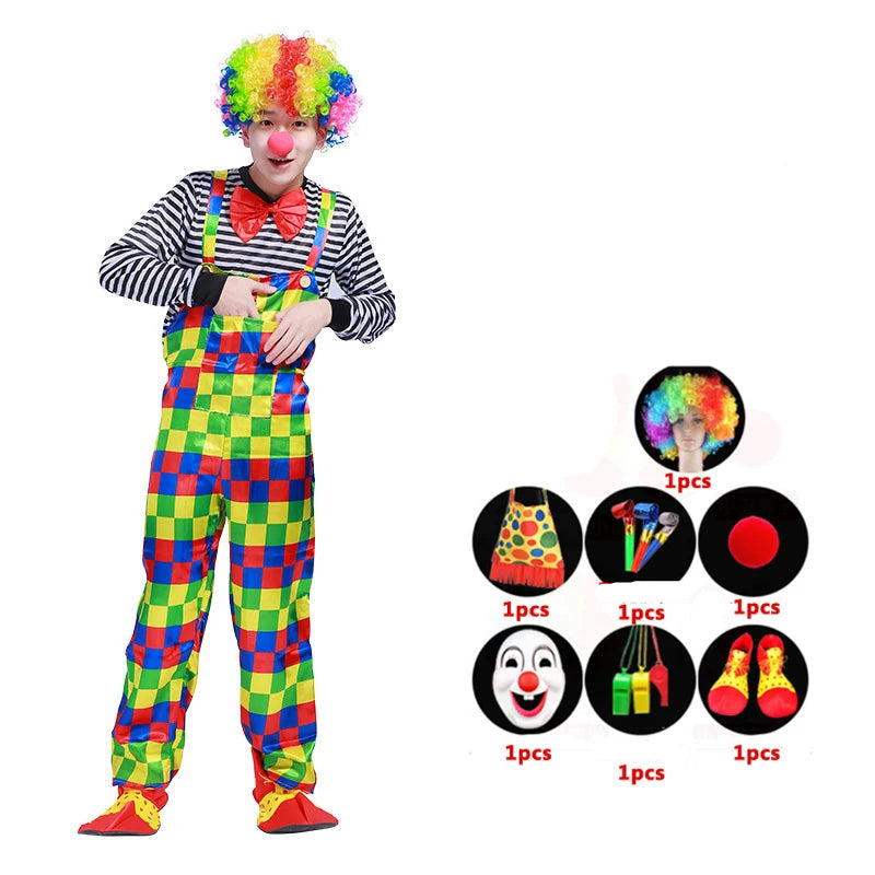 Déguisement Clown Complet Coloré Unique