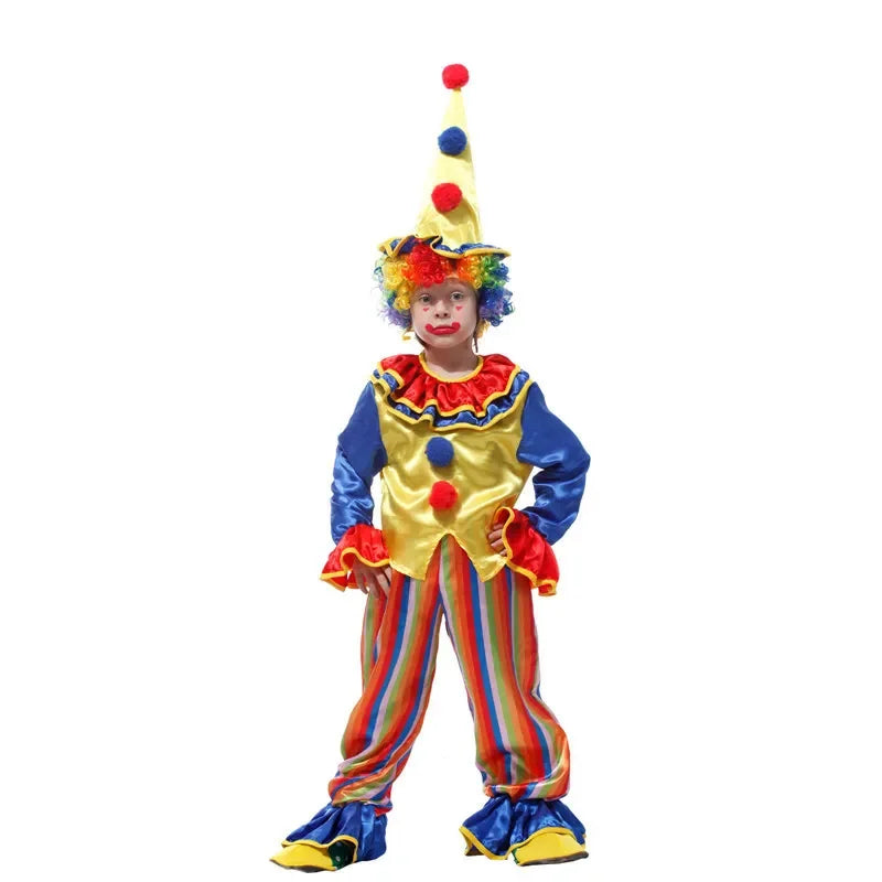 Déguisement Clown Enfant à Chapeau Stylé